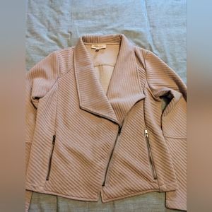 Mauve Ribbed Jacket Small